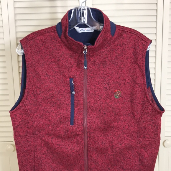 PETER MILLAR Crown Fleece Sweater Vest Small - Picture 2 of 12